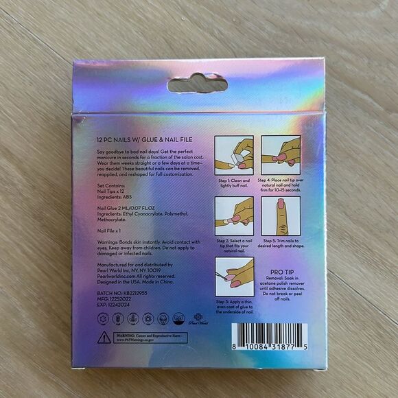 Colorful Reusable Nail Set/Lot of 5 - Picture 3 of 12